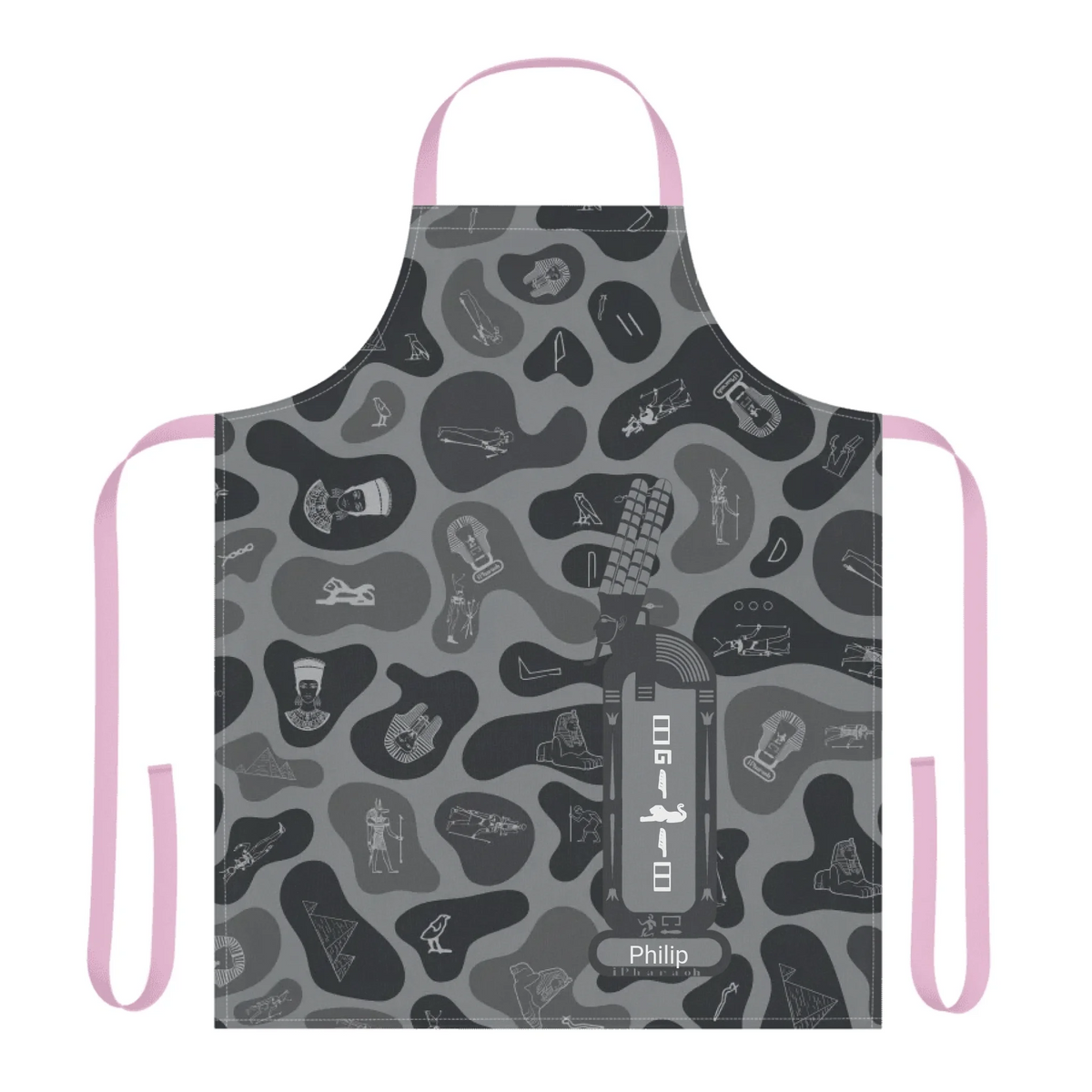 Women's Camouflage 5-Color Strap Apron, Christmas Gift for Her, Personalized Custom Name, Shadow