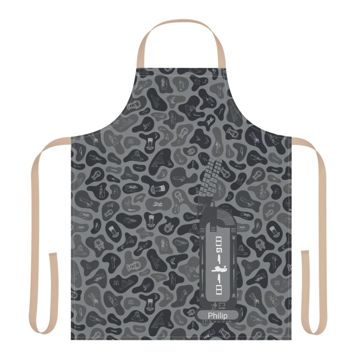 Women's Camo 5-Color Strap Apron, Christmas Gift for Her, Personalized Custom Name, Shadow