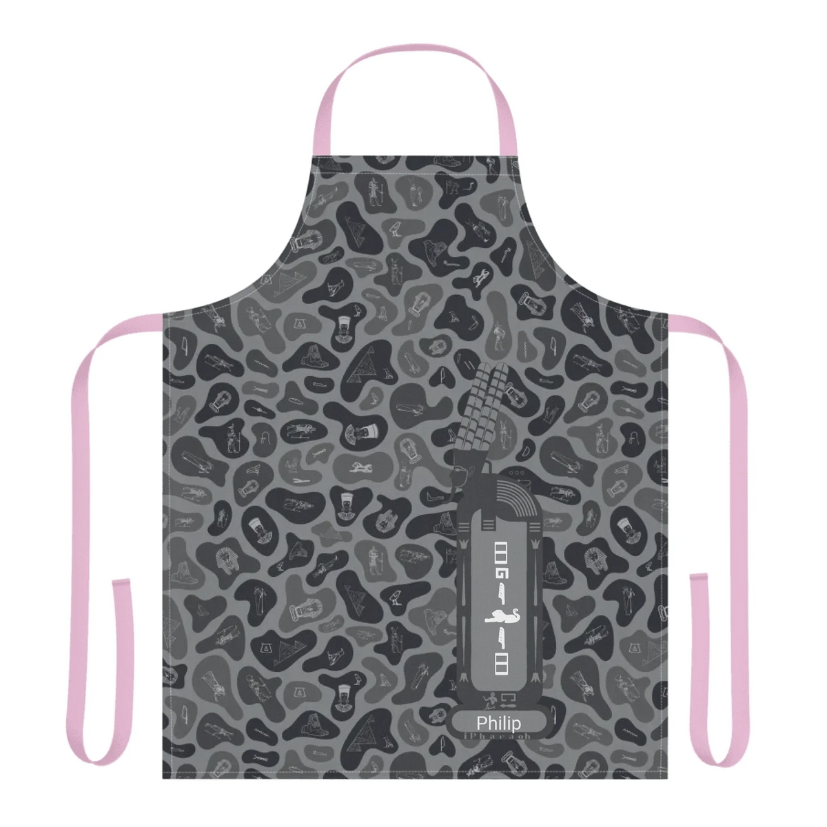 Women's Camo 5-Color Strap Apron, Christmas Gift for Her, Personalized Custom Name, Shadow