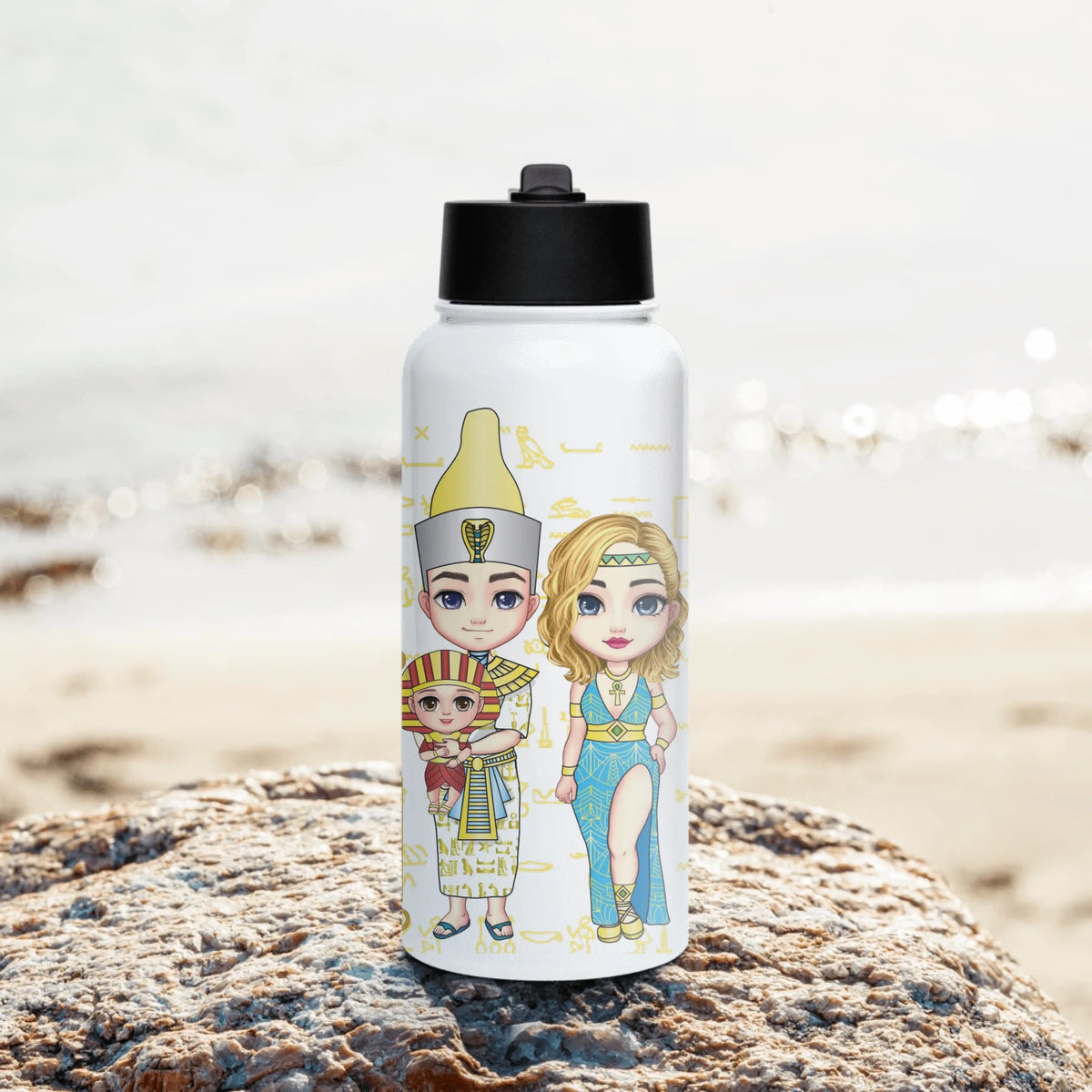 Personalized New Parent Water Bottle with Straw Lid, Christmas Gift, Custom Your Name Baby Insulated Bottle
