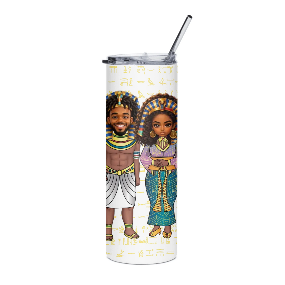 Personalized Grandparents Stainless Steel Tumbler, Christmas Gift for Grandparents, Custom Your Name and Custom Face Insulated Tumbler