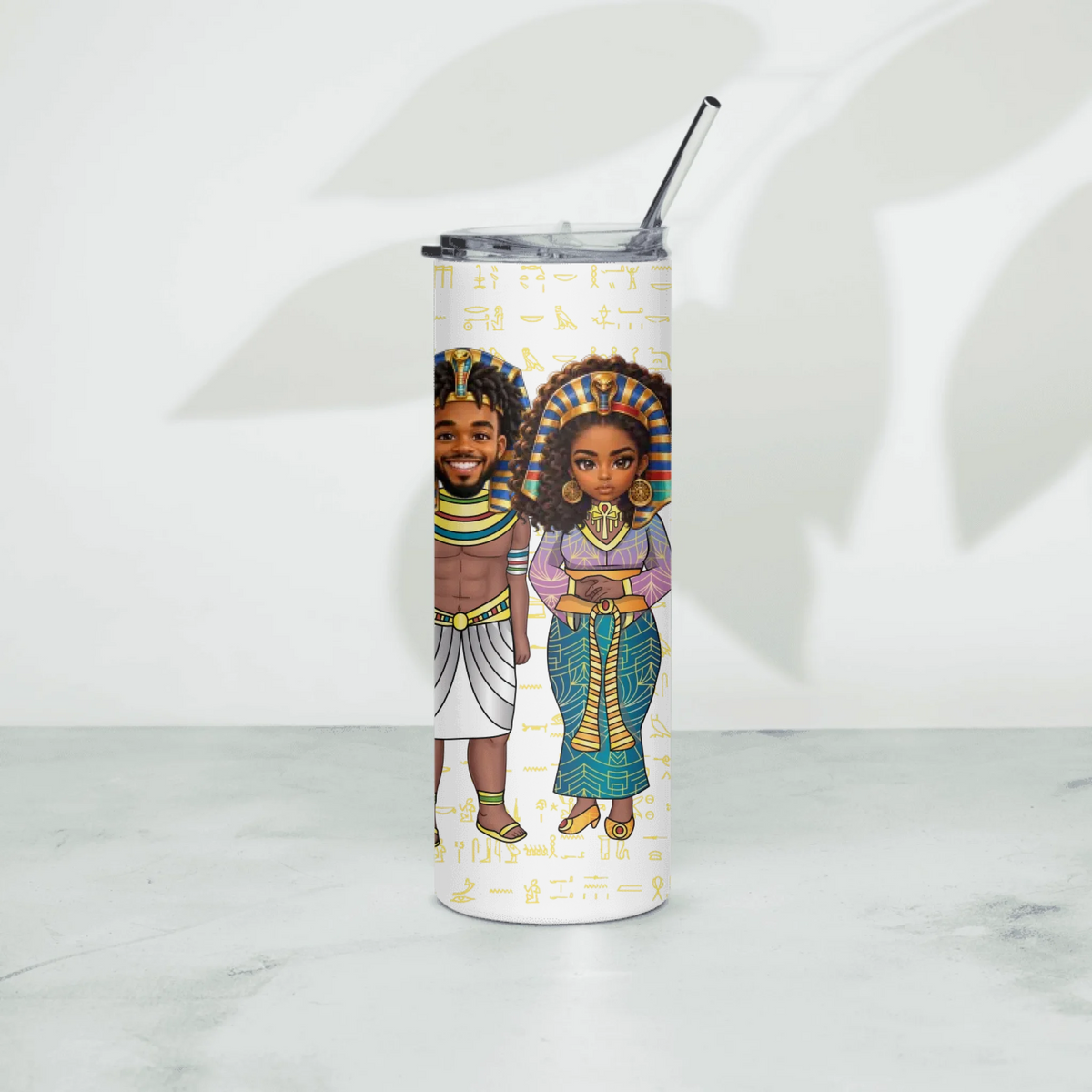 Personalized Grandparents Stainless Steel Tumbler, Christmas Gift for Grandparents, Custom Your Name and Custom Face Insulated Tumbler