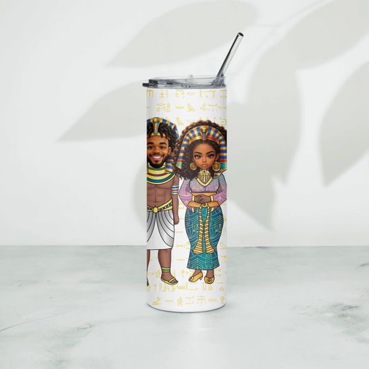 Personalized Grandparents Stainless Steel Tumbler, Christmas Gift for Grandparents, Custom Your Name and Custom Face Insulated Tumbler