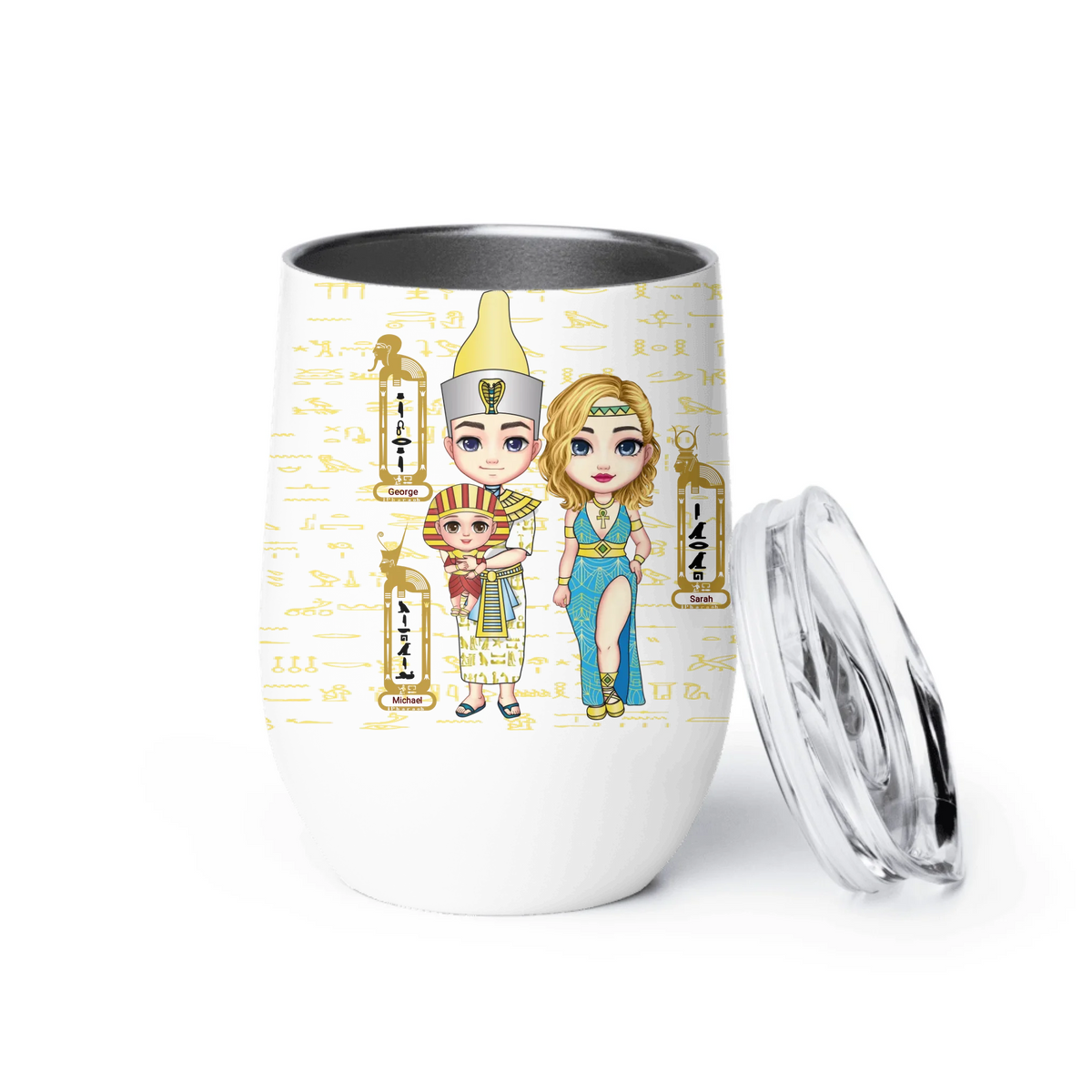 Personalized New Parent Wine Tumbler, Christmas Gift, Custom Your Name Baby Insulated Wine Tumbler