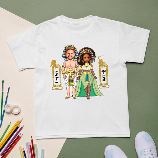 Personalized Sports Tee mockup with custom name and photo print - unique gift for couples, family and friends