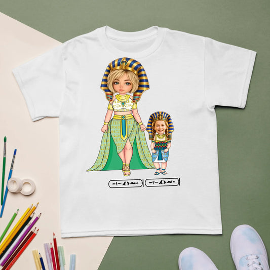 Youth sports tee printed with a custom name and team photo, personalised gift for young athletes