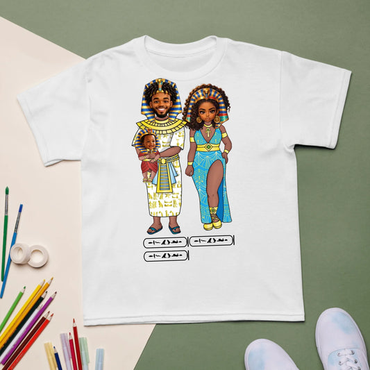 Youth sports tee printed with a custom name and team photo, personalised gift for young athletes