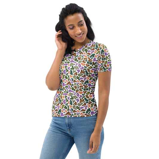 Egyptian Camo Women's All-Over Print Crew Neck Tee